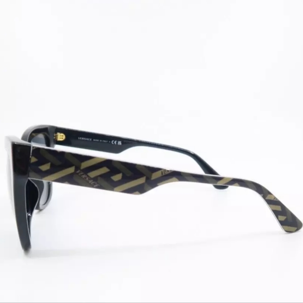 NEW VERSACE Sunglasses 4417U 5358/87 56mm Black-Dark Gray Logo Eyeglasses Unisex - Picture 9 of 16